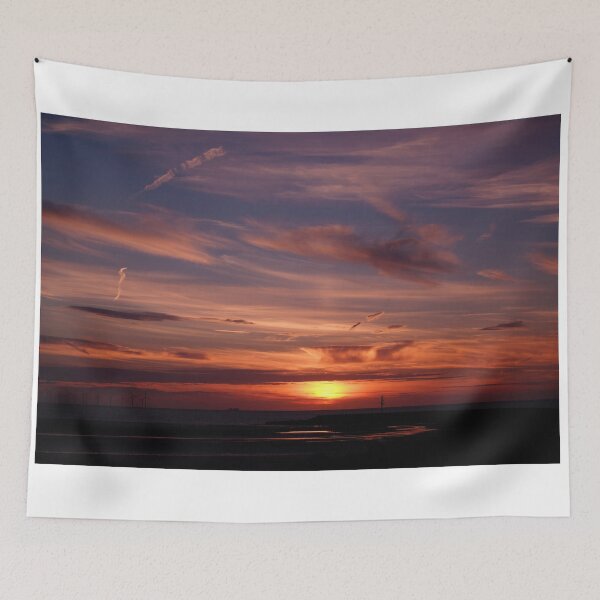 Item preview, Stunning Evening Sunset Over River Mersey Estuary. Wirral,Merseyside. England. designed and sold by ALEXANDER  STEPHEN PEMBERTON.
