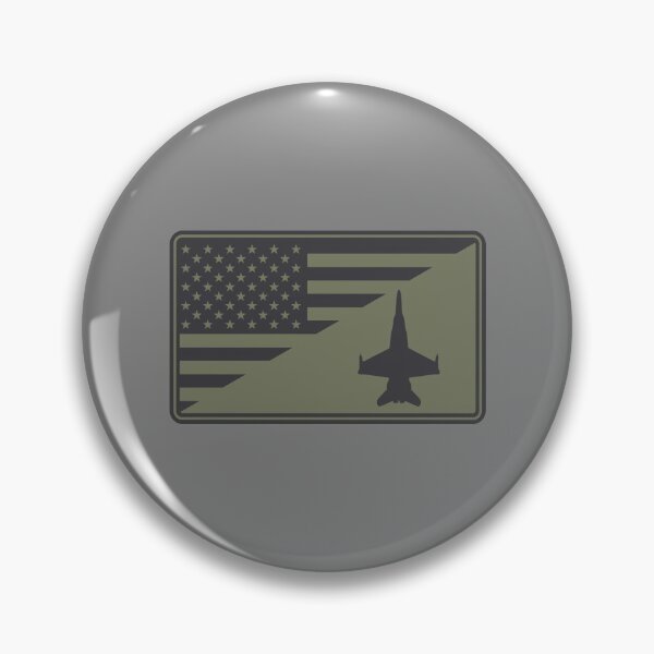 Item preview, F/A-18 Hornet US Flag Patch (subdued) designed and sold by StrongVlad.