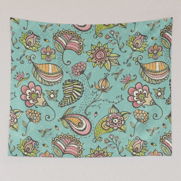 Item preview, Doodle Floral Seamless designed and sold by PurpleTank.