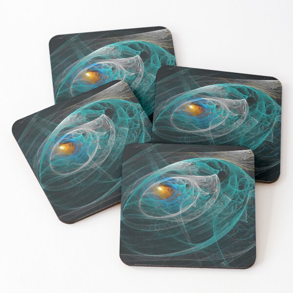 Item preview, Abstract chaotic green pattern on a dark background designed and sold by Dobrydnev.