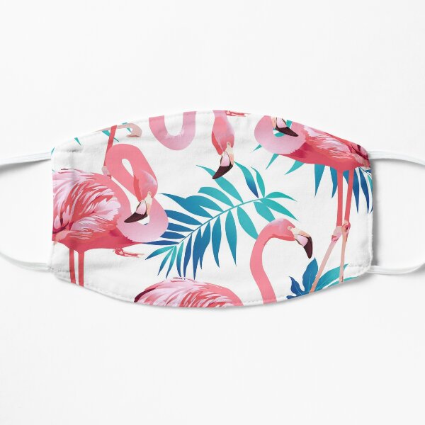 Flamingo Pattern Face Masks Redbubble - flamingo cheese song roblox