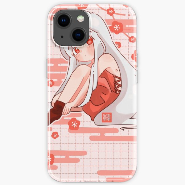 Pink Sakura Girl iPhone Soft Case