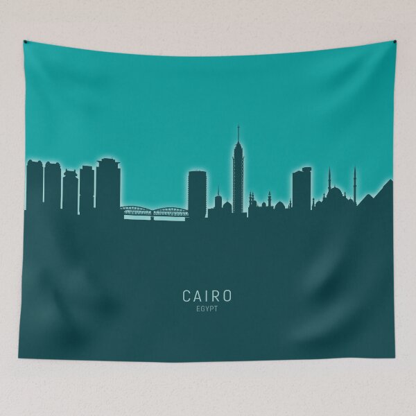 Item preview, Cairo Egypt Skyline designed and sold by ArtPrints.