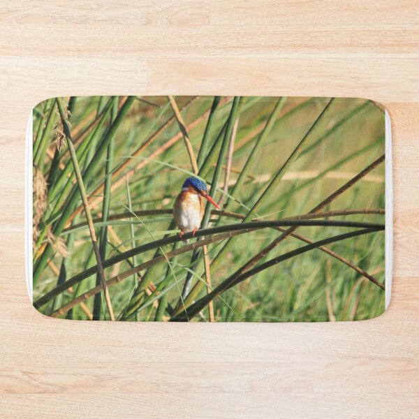 Item preview, Bismarck kingfisher in the reeds designed and sold by EstelleRossetti.