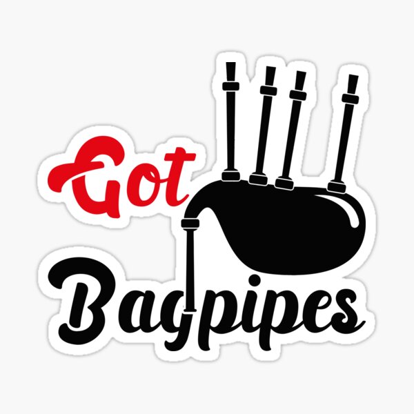 " Bagpipe Friends" Sticker for Sale by saechla Redbubble