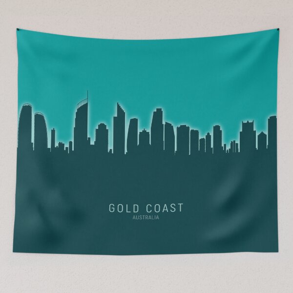 Item preview, Gold Coast Australia Skyline designed and sold by ArtPrints.