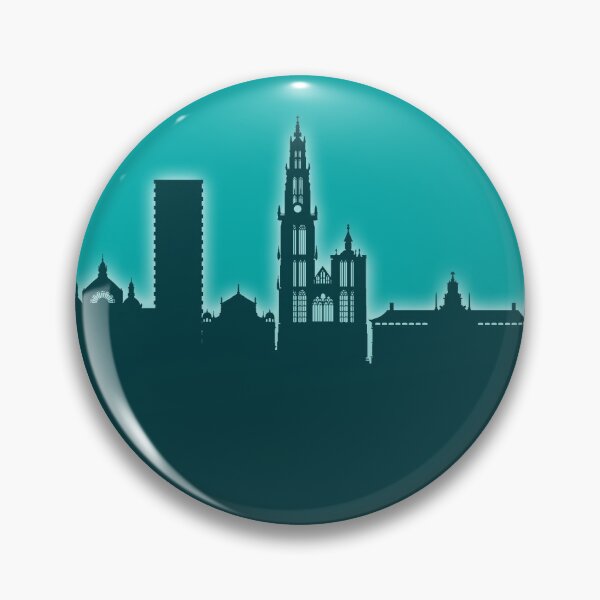 Item preview, Antwerp Belgium Skyline designed and sold by ArtPrints.