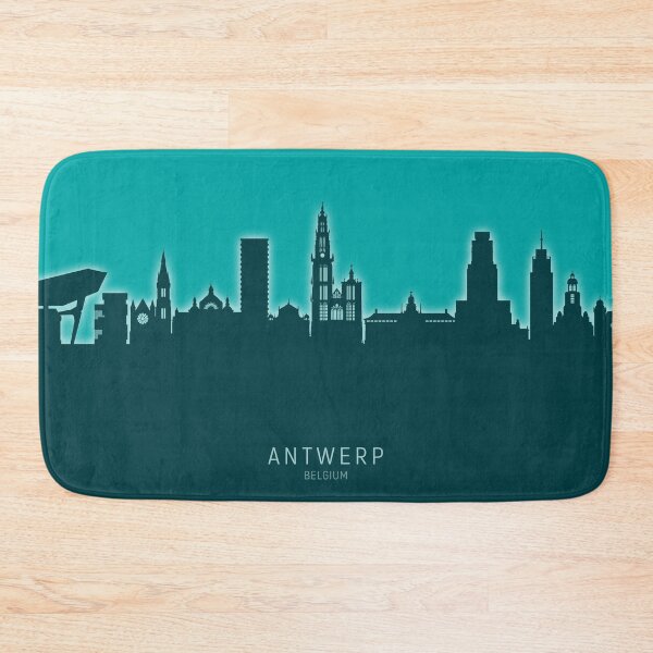 Item preview, Antwerp Belgium Skyline designed and sold by ArtPrints.