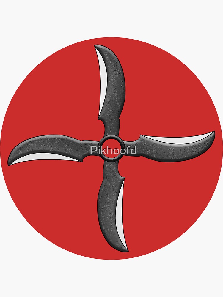 Wind Shuriken: Windmill of Shadows" Sticker for Sale Pikhoofd | Redbubble