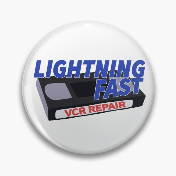 lightning fast vcr repair logo Pin