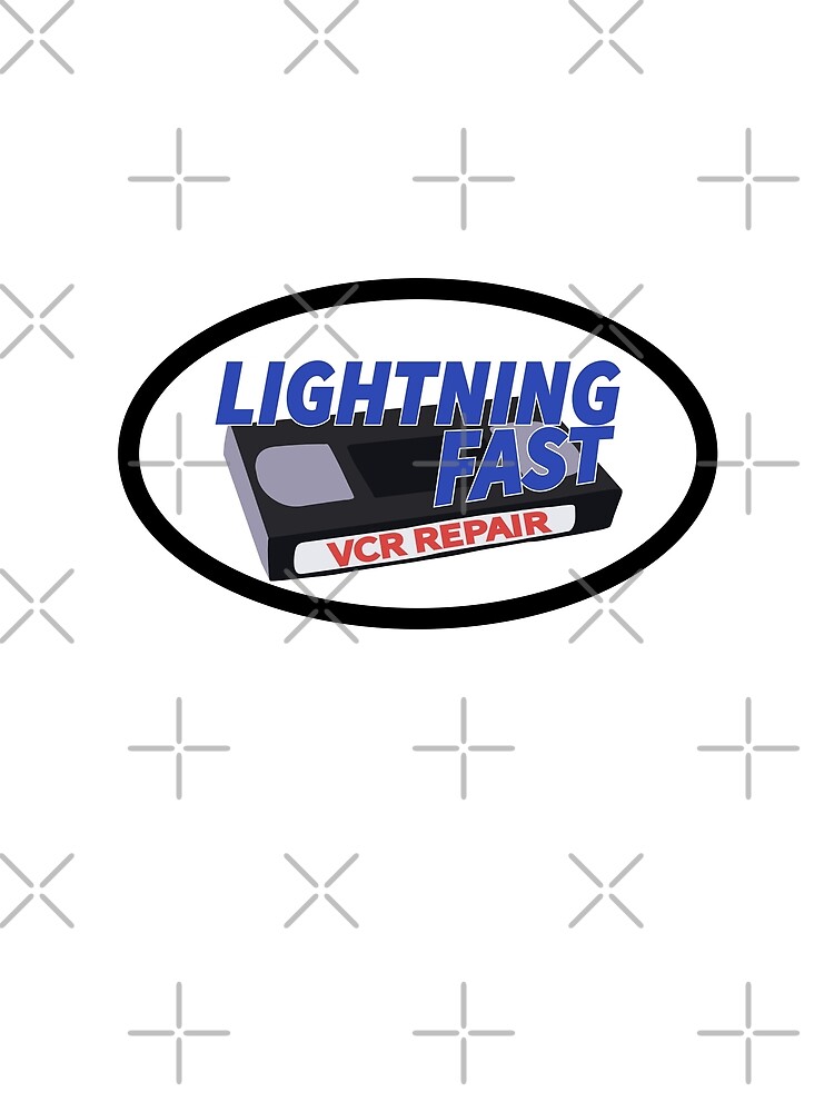 Imagen 5 de 5, Camiseta gráfica con la obra logotipo de reparación de vcr a la velocidad de la luz, diseñada y vendida por cameronbaba.
