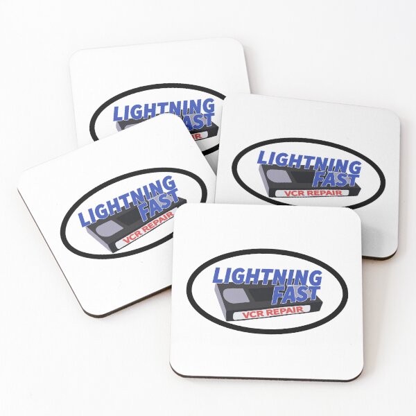 Item preview, lightning fast vcr repair logo designed and sold by cameronbaba.