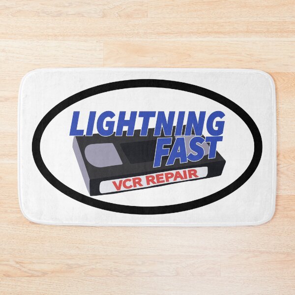 Item preview, lightning fast vcr repair logo designed and sold by cameronbaba.