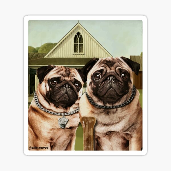 Item preview, American Pug Gothic designed and sold by darklordpug.
