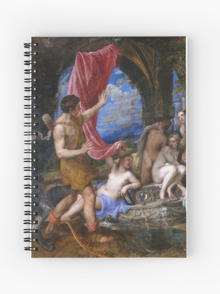 Titian Diana And Actaeon Spiral Notebook By Vakashop Redbubble