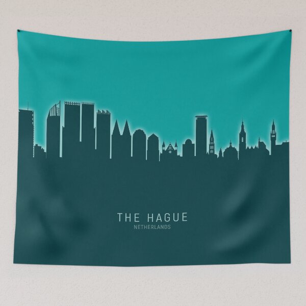 Item preview, The Hague Netherlands Skyline designed and sold by ArtPrints.