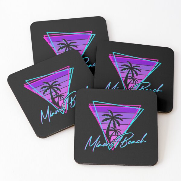 Item preview, Retro Miami Beach Vintage 80s Beach Gift designed and sold by DelightfulDude.