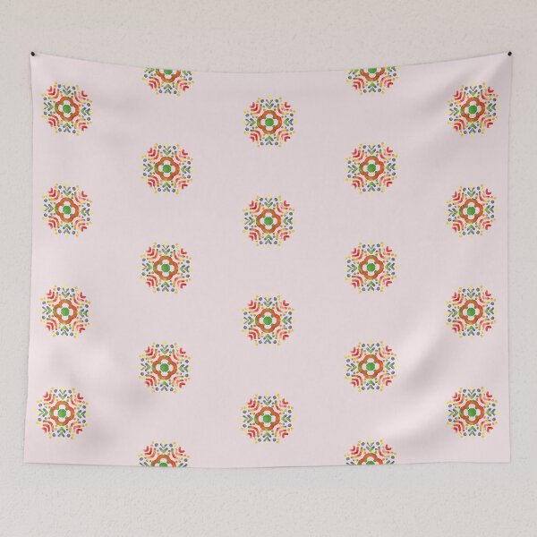Item preview, Indian Traditional Phulkari Printable Design Folk Culture Artwork GC-126-08 designed and sold by GraphicCharms.