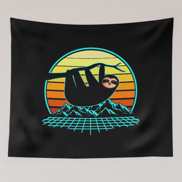Item preview, Sloth Vintage Retro 80s Gift designed and sold by DelightfulDude.