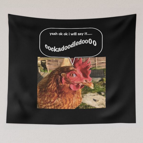 Item preview, Chicken cockadoodledoooo face- Funny Animal Art designed and sold by Helen Marvellous.