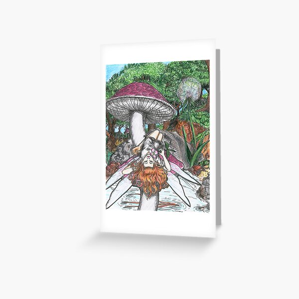 Mushroom Fairy Greeting Card