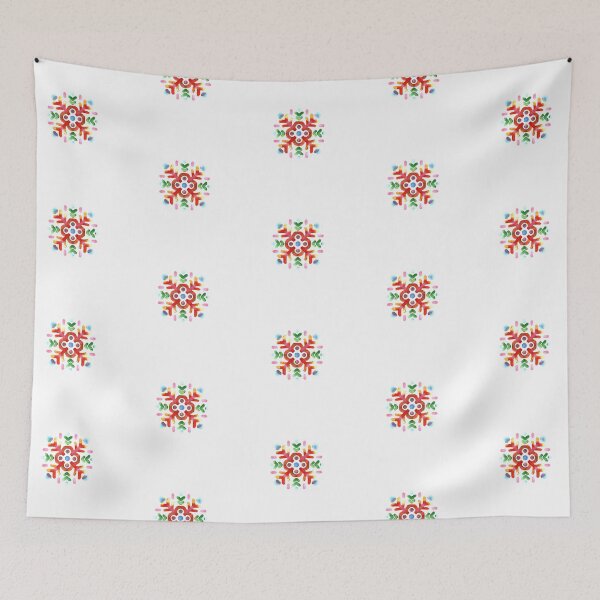 Item preview, Indian Traditional Folk Artwork Phulkari Printable Design GC-126-09 designed and sold by GraphicCharms.