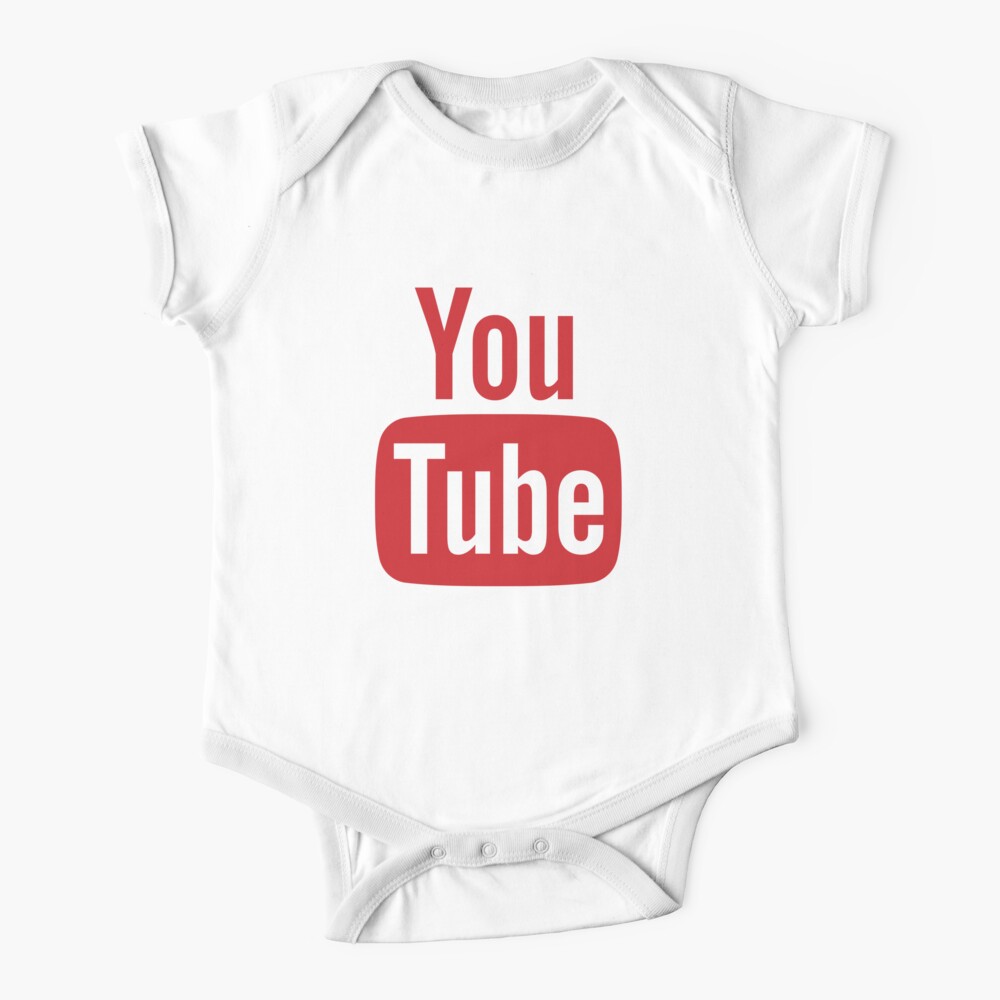 Youtube Logo Baby One Piece By Feel Goodprints Redbubble