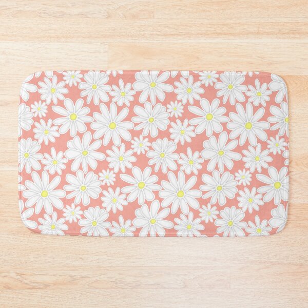 Item preview, Bright Happy Daisies on Coral Pink  designed and sold by Perrin Le Feuvre.
