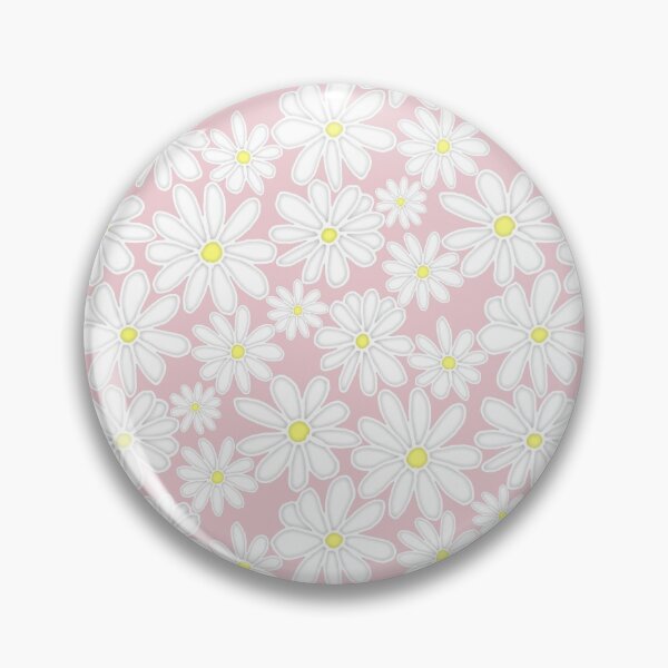 Item preview, Bright Happy Daisies on Pale Dusty Pink  designed and sold by Perrin Le Feuvre.