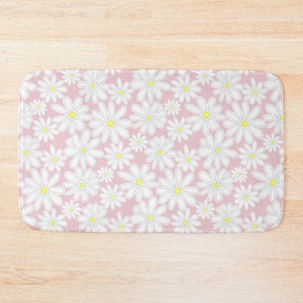 Item preview, Bright Happy Daisies on Pale Dusty Pink  designed and sold by Perrin Le Feuvre.