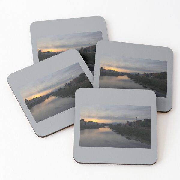 Item preview, Landscape River Arno Dusk Florence Tuscany Italy designed and sold by Stravaigin.