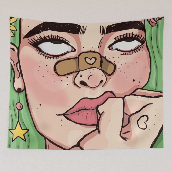 Item preview, Green Hair Girl designed and sold by elliestr8tion.