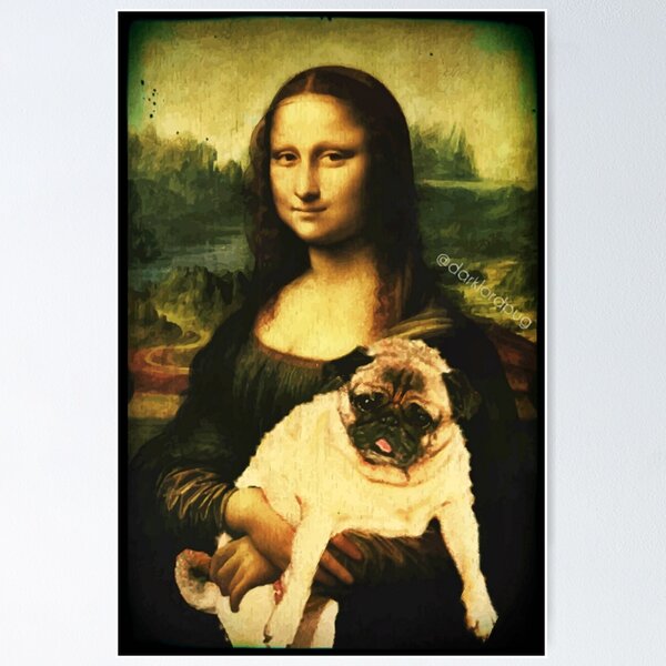 Item preview, MONA LISA PUG designed and sold by darklordpug.