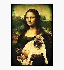MONA LISA PUG Photographic Print
