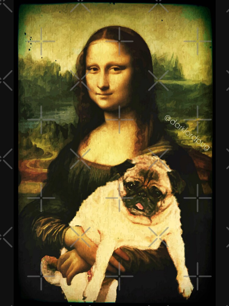 MONA LISA PUG by darklordpug