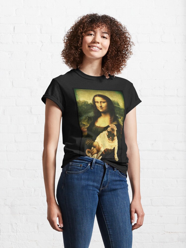 Alternate view of MONA LISA PUG Classic T-Shirt