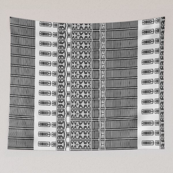 Item preview, Morphed Monochrome. Funky. Black. White. Pattern Design designed and sold by shirtdan.