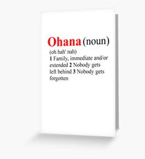 Ohana Greeting Card