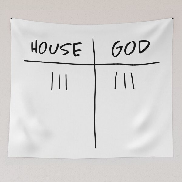 Item preview, house vs god scoreboard designed and sold by cameronbaba.