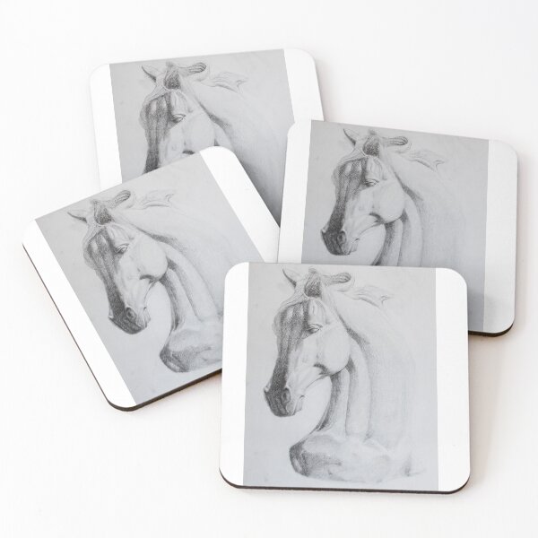 Item preview, graphite drawing of a horse designed and sold by khamaily.