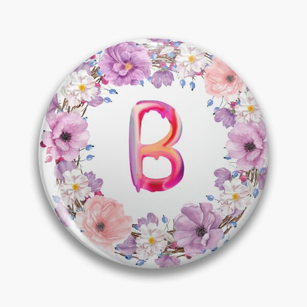 Item preview, Floral Initial Wreath Monogram B designed and sold by bricoartv.