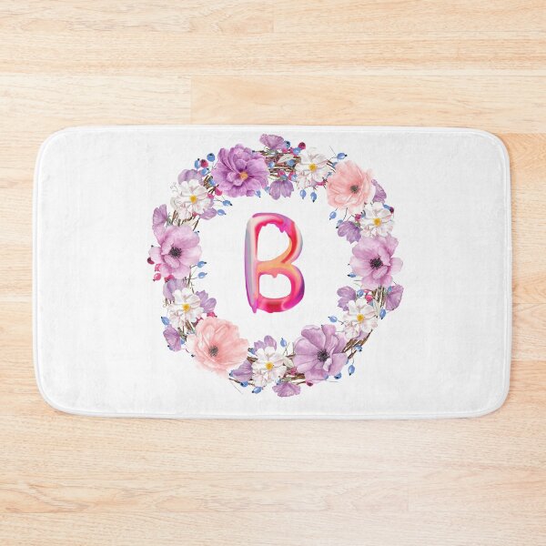Item preview, Floral Initial Wreath Monogram B designed and sold by bricoartv.