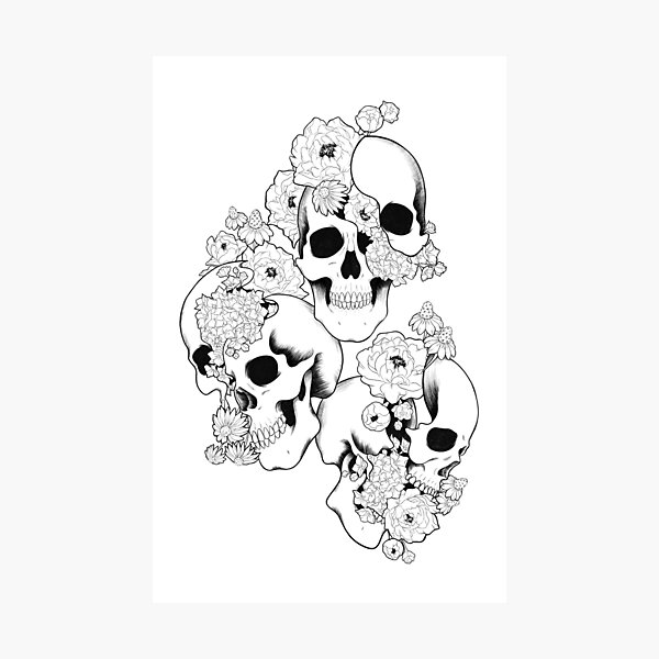 Item preview, Scattered Thoughts - Black and White Design designed and sold by ThePaintedFable.