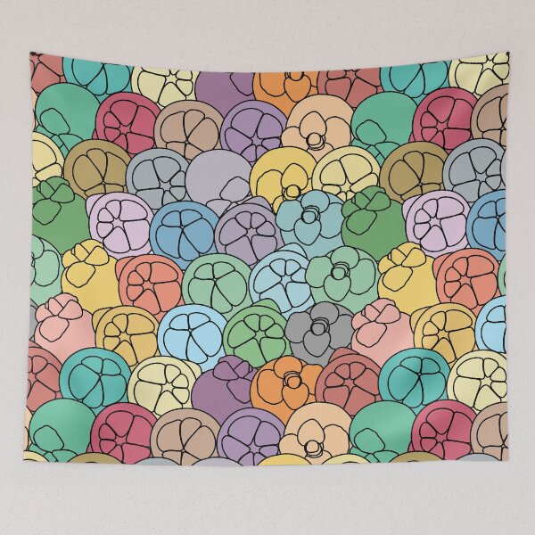 Item preview, Mangosteen Fruit Seamless Pattern designed and sold by PurpleTank.