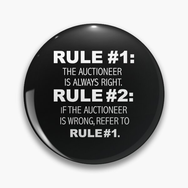 Item preview, Rules Auctioneer is always right designed and sold by losttribe.