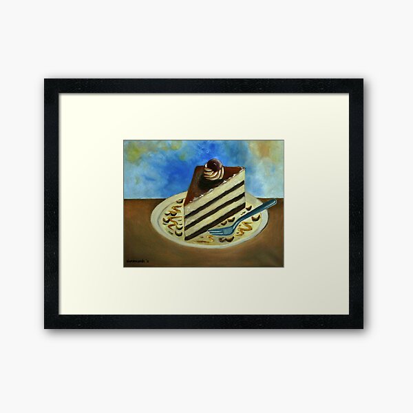 Caramel Cake Framed Art Print