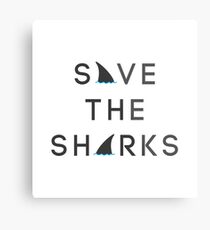 Save the Sharks Metal Print