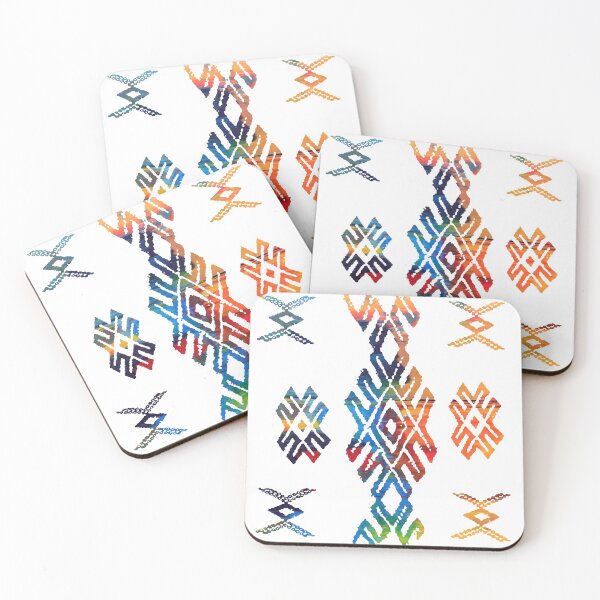 Item preview, Colorful Moroccan Berber boho kilim Pattern-drawings designed and sold by RabiaDesigns.