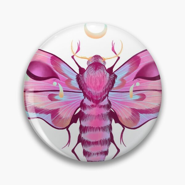 Item preview, Psychedelic Moth designed and sold by ThePaintedFable.