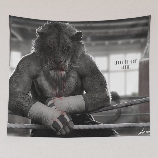 Item preview, Lion on the ropes designed and sold by groundshark.